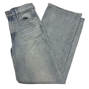 Banana Republic High Rise Rigid Wide Leg Jeans Light Wash Size 28 Denim